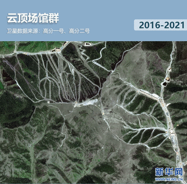 衛(wèi)星見證，這里如何變身“冬奧小城”