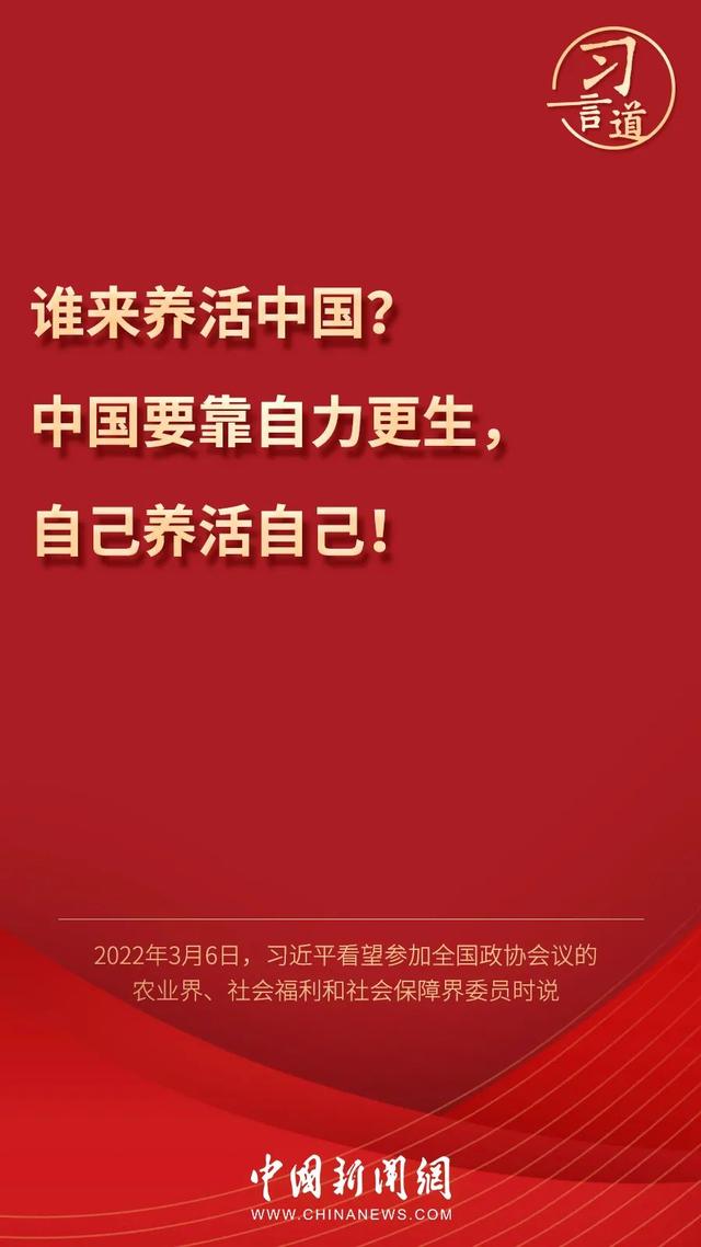 習言道丨習近平為何再答“誰來養(yǎng)活中國”？