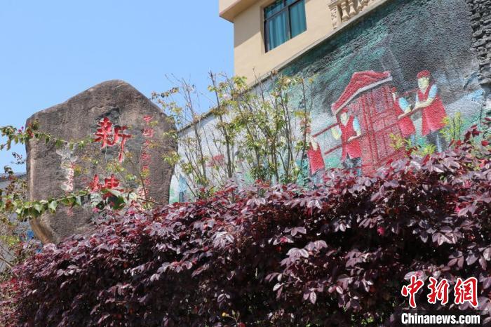 臺灣上趣開新團隊改造蕉城區(qū)八都鎮(zhèn)新樓村時融入畬族元素?！●易訌?供圖