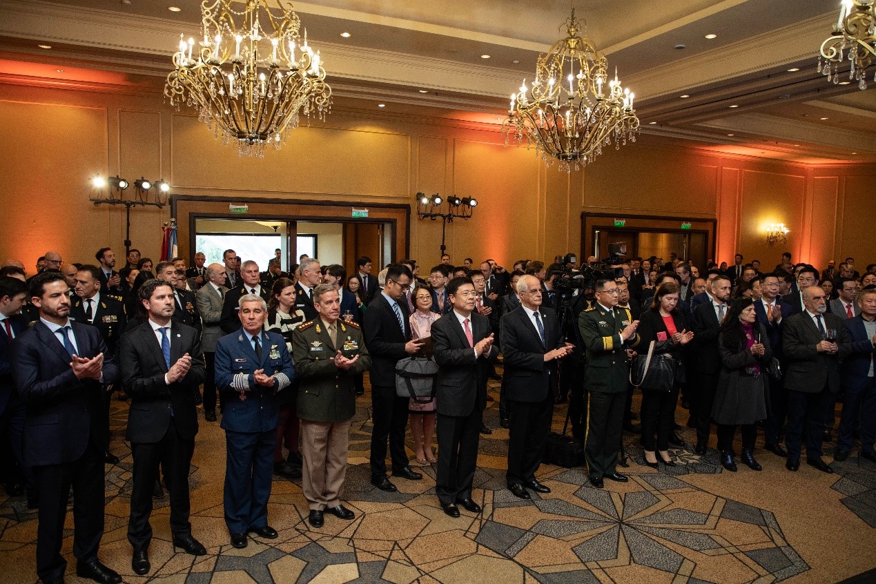 招待會現(xiàn)場氣氛熱烈友好。中國駐阿根廷大使館供圖