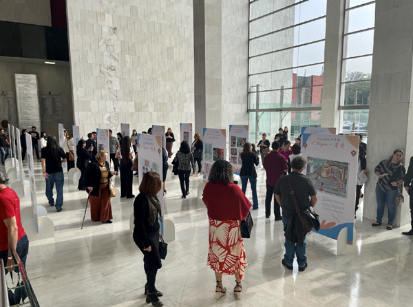 獲獎作品展現(xiàn)場。中國駐圣保羅總領(lǐng)館供圖