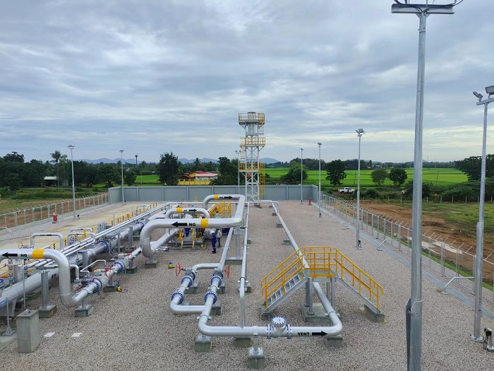 泰國新崗天然氣管道項目首站?？ì斎R 攝