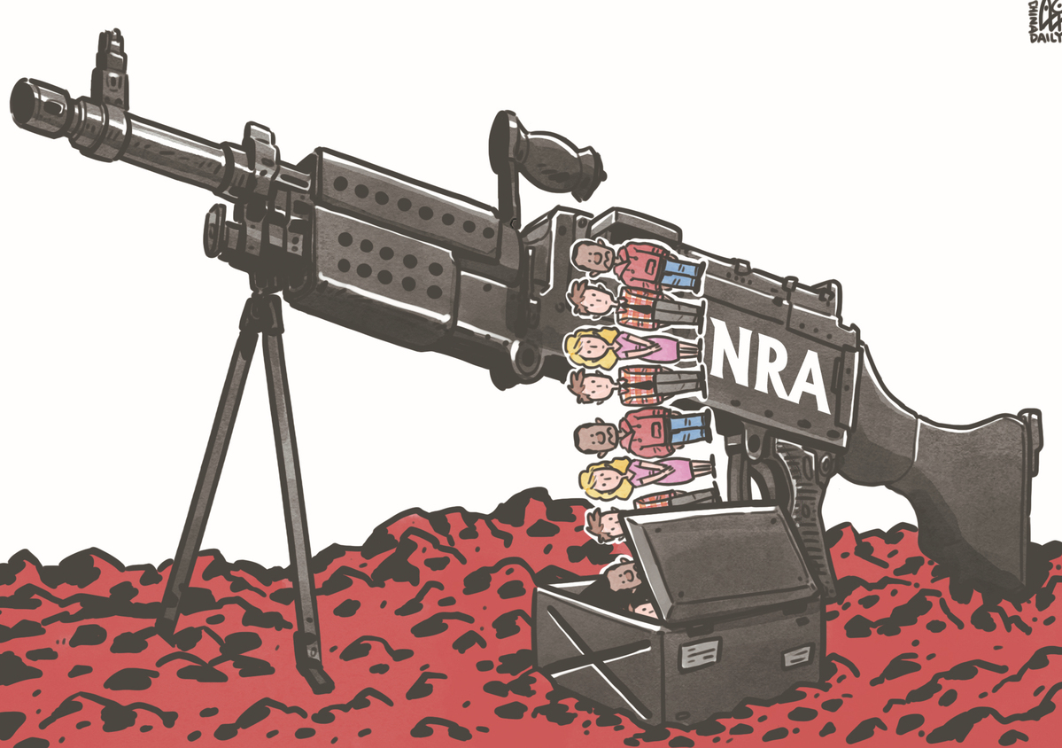 NRA成為推行槍支管控背后最大的阻力。（來源：中國日報 作者：蔡艨）