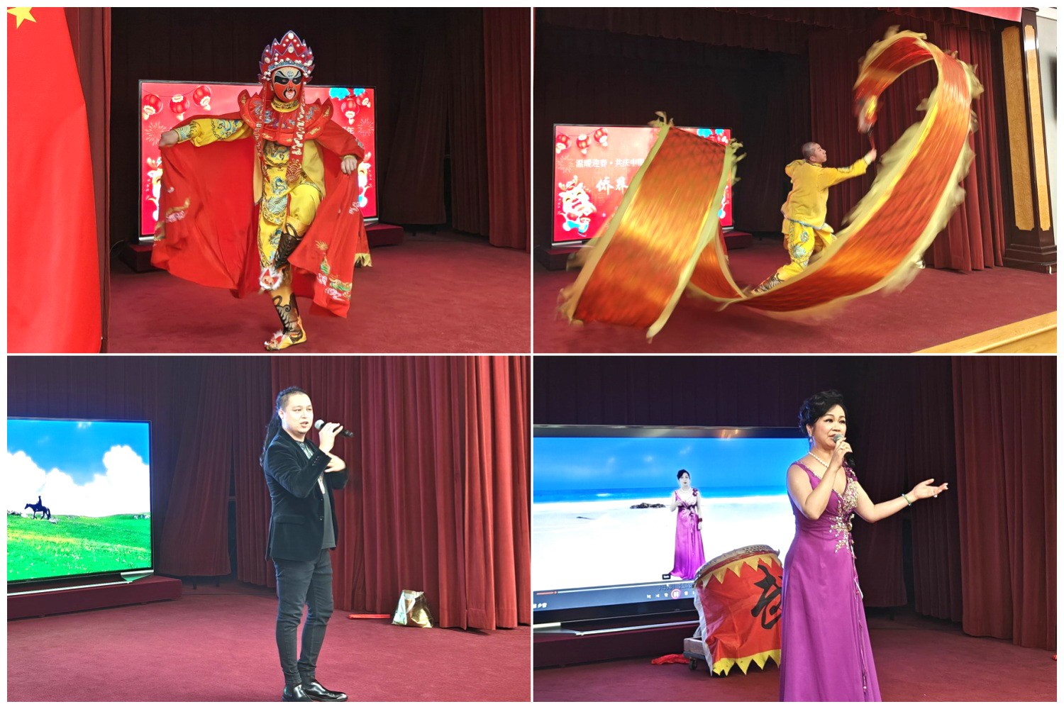 當(dāng)?shù)貎S界知名演員獻(xiàn)上精彩演出。主辦方供圖