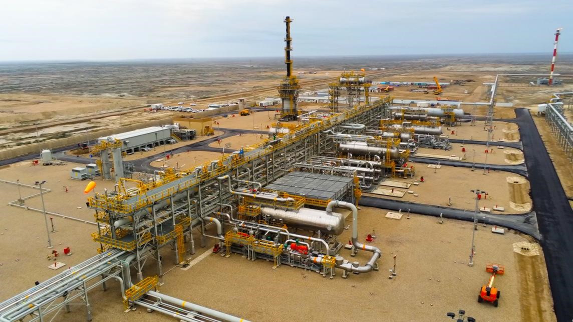 圖為西古爾納-1油田項目一景。中國石油（伊拉克）西古爾納公司供圖。