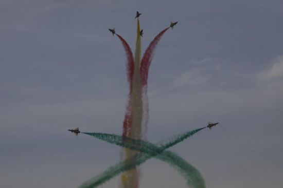 飛行表演現(xiàn)場。王曉東 攝