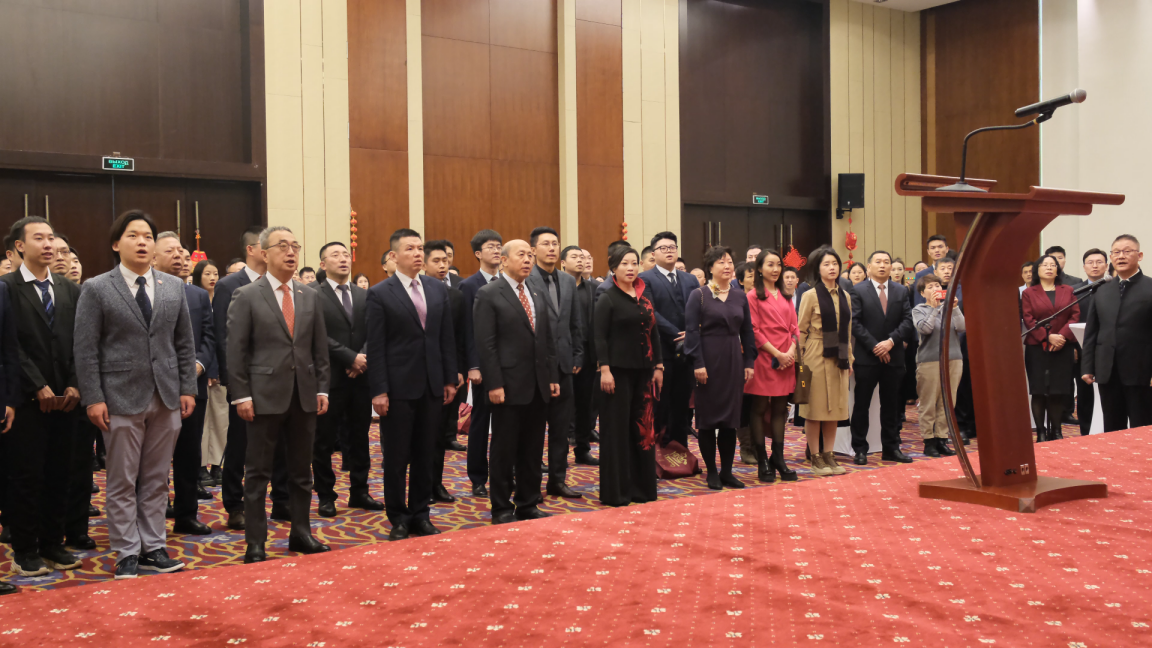 駐白俄羅斯使館2024年新春招待會(huì)現(xiàn)場(chǎng)。 駐白俄羅斯使館供圖