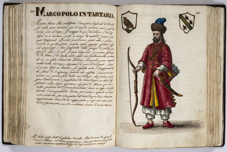 “馬可·波羅的世界”展覽的部分展品。威尼斯市立博物館基金會供圖