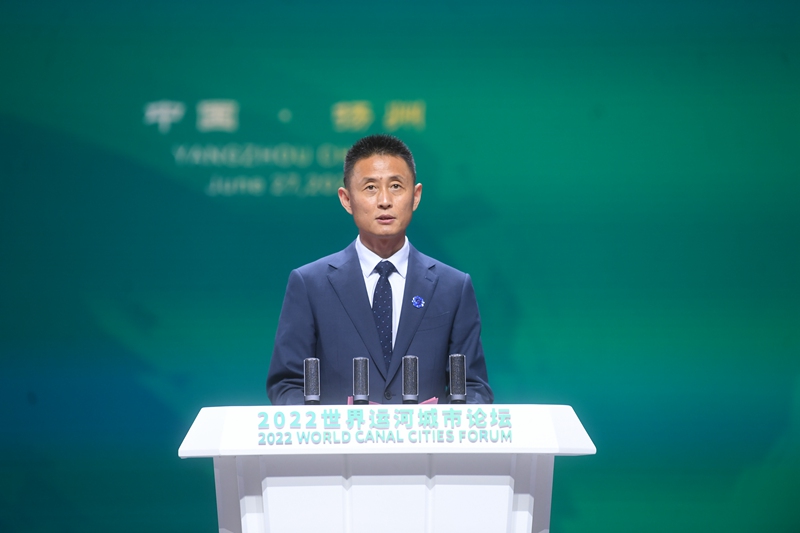 江蘇省文化和旅游廳副廳長(zhǎng)李川在大會(huì)上致辭。邵丹攝