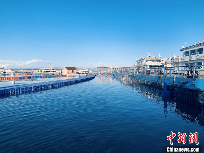 圖為青海湖一角。(資料圖) 張傲 攝