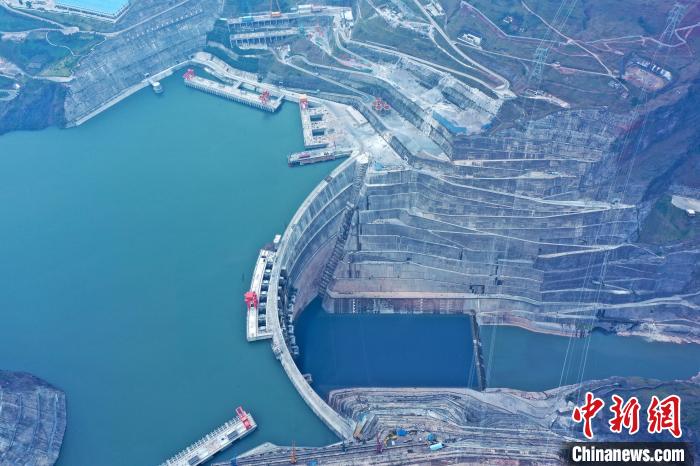 圖為白鶴灘水電站。　水電四局供圖