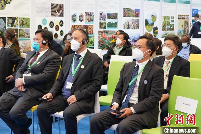 圖為極小種群物種和生物多樣性保護(hù)邊會(huì)現(xiàn)場?！≡颇鲜×謽I(yè)和草原局供圖