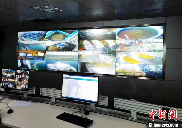 資料圖為生產(chǎn)平臺實(shí)時監(jiān)控視頻實(shí)現(xiàn)高速率、低時延回傳?！∏嗪Ｒ苿雍Ｄ戏止竟﹫D