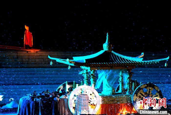 3月17日，西藏拉薩，《文成公主》大型史詩劇演出現(xiàn)場?！±盍?攝