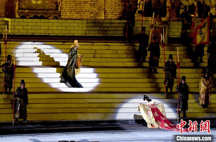 3月17日，西藏拉薩，《文成公主》大型史詩劇演出現(xiàn)場。　李林 攝