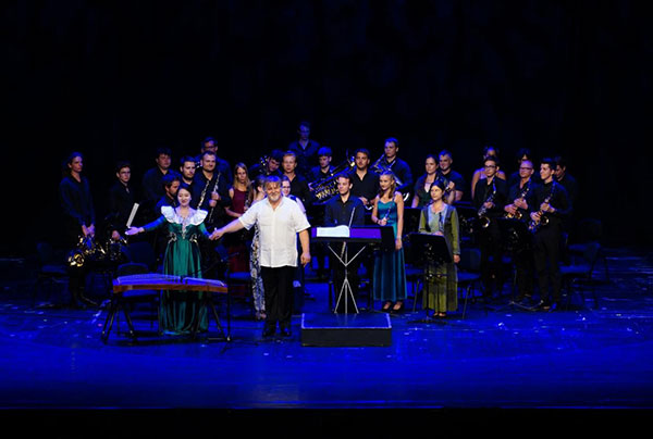 2024匈牙利青少年國際音樂會節(jié)目《茉莉花》表演舞臺現(xiàn)場。兒促會藝教委供圖