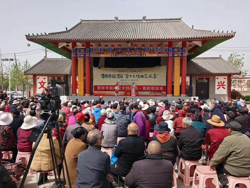 “一元?jiǎng)?chǎng)”下鄉(xiāng)演出現(xiàn)場(chǎng)（資料圖）。代九奎攝