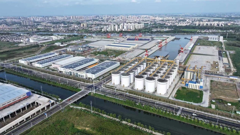 航拍黃碼港產(chǎn)業(yè)園。蔣童攝