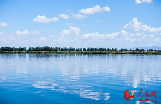 烏梁素海風(fēng)景秀美。人民網(wǎng) 孟佳澍攝