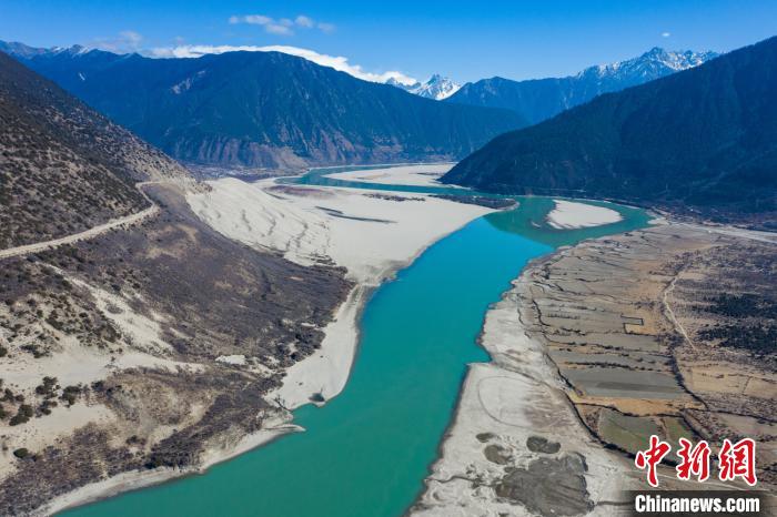 航拍米林丹娘佛掌沙丘景點(diǎn)?！『闻罾?攝