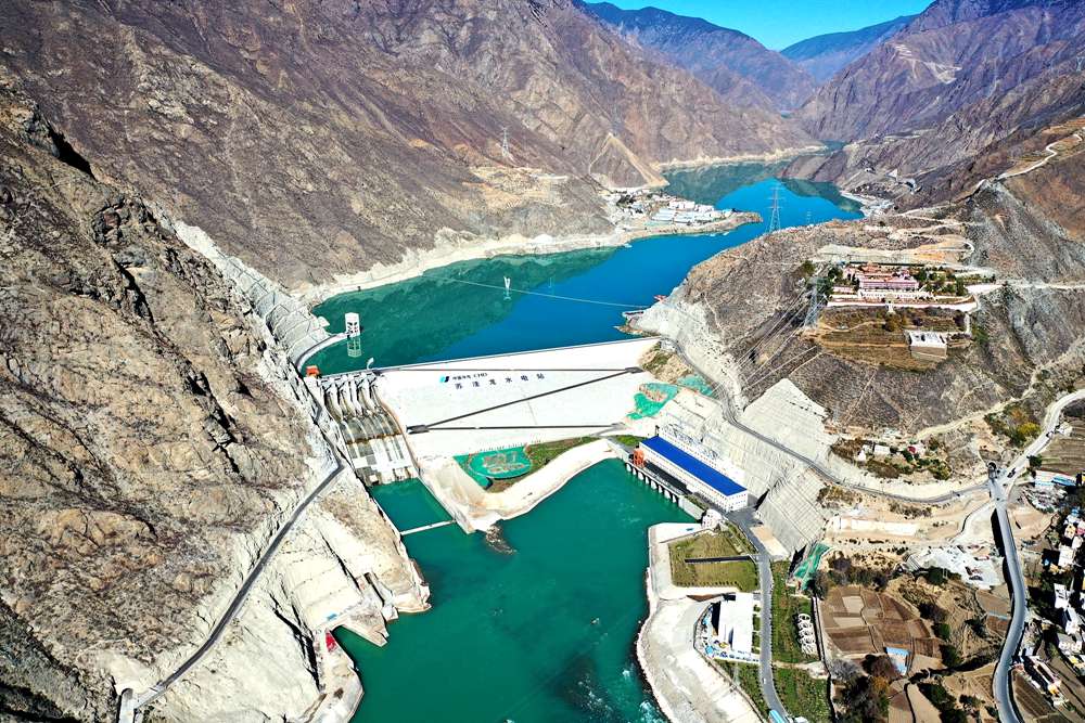 蘇洼龍水電站全景。吳雛音 攝