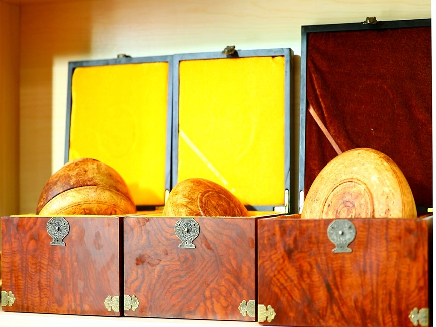 藏地木碗成品。