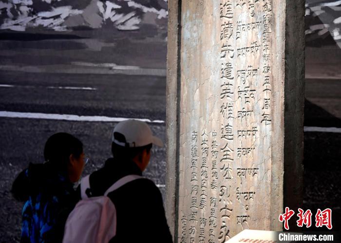 圖為5月18日，觀眾正在欣賞展覽?！±盍?攝