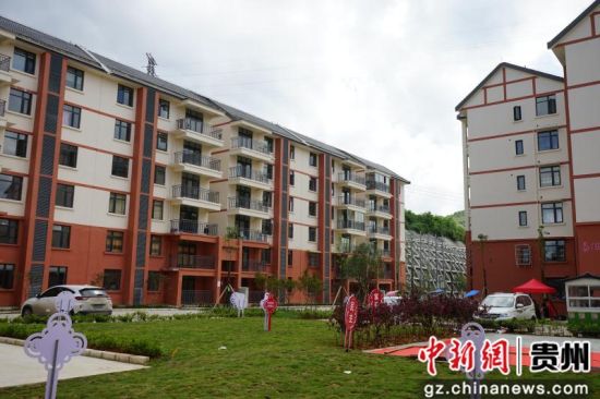 清鎮(zhèn)市2018年易地扶貧搬遷安置點一角。