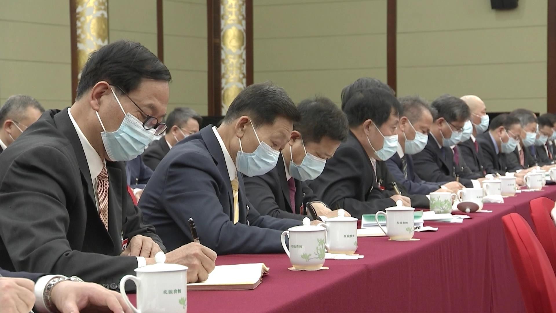 聯(lián)組會(huì)現(xiàn)場。（總臺央視記者李輝拍攝）