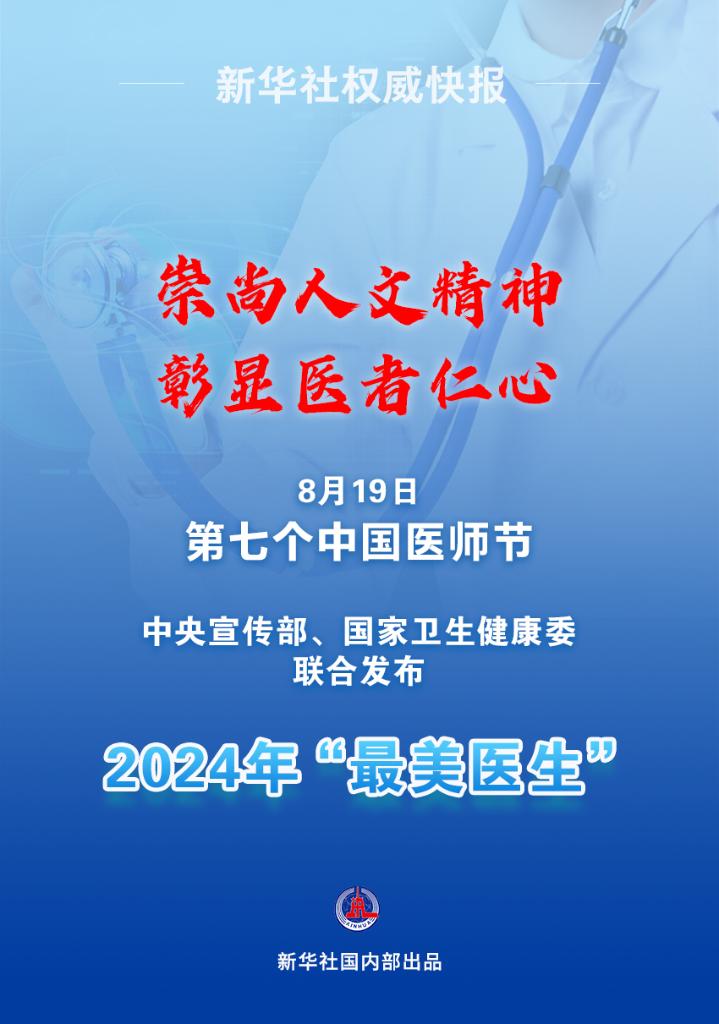 新華鮮報|致敬“白衣戰(zhàn)士”！2024年“最美醫(yī)生”發(fā)布